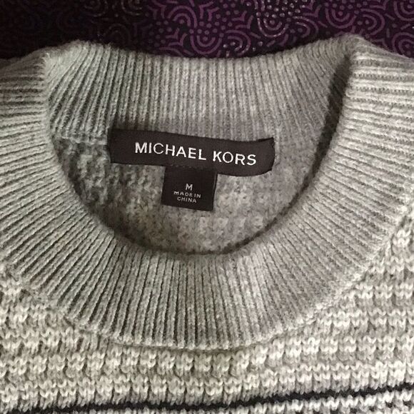 MICHAEL KORS Men’s Merino WOOL Sweater M - Picture 3 of 14